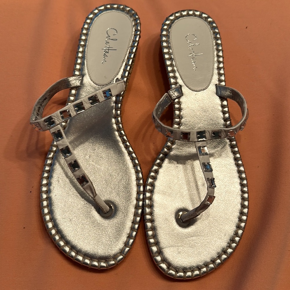 New Silver Cole Haan sandals. Size 8